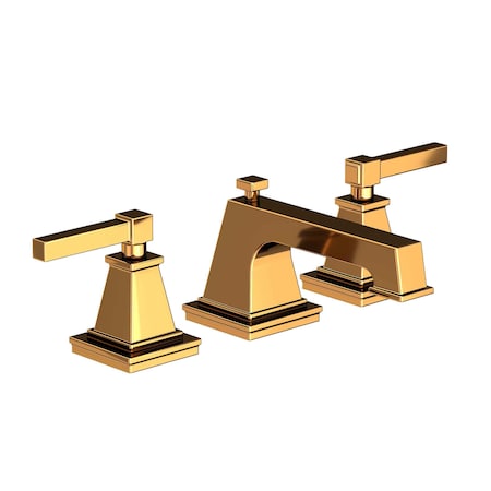 Newport Brass Widespread Lavatory Faucet in Polished Gold, Pvd 3140-24
